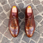 Handmade full-brogue Oxford wingtips