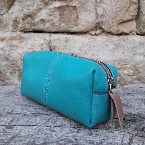 ZIPPED CASES - Turquoise & Tan