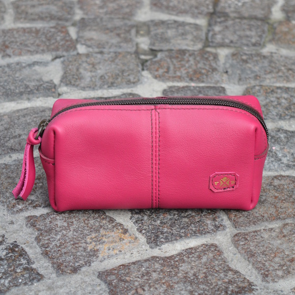 ZIPPED CASES - Fuchsia & Dark Brown