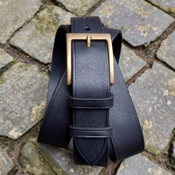 CASUAL BELT, black (3.5 cm wide) - 24 in