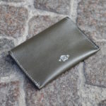 Dark Olive & Blue Umbria Card Case, Back