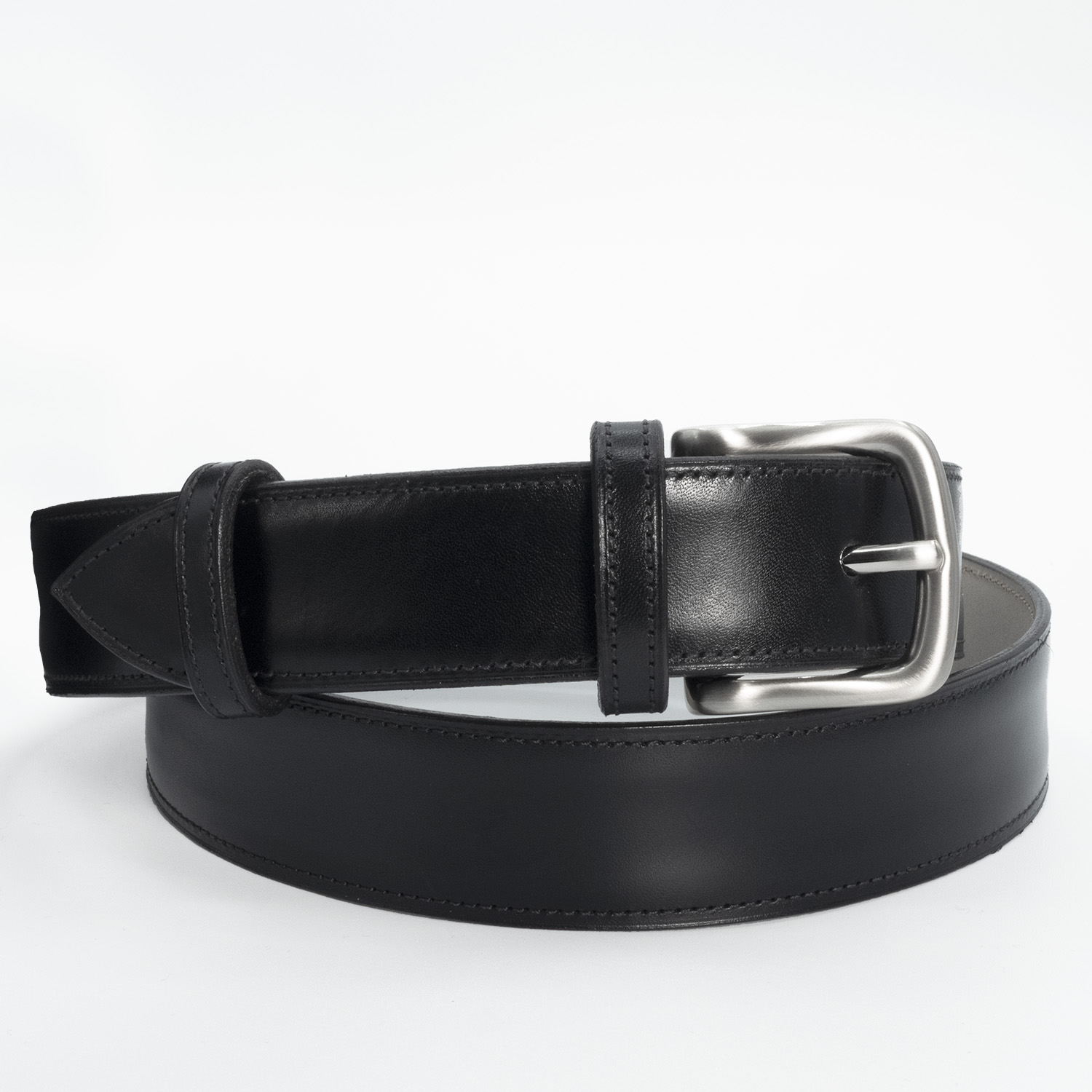 Black Roma Dress Belt Handmade by Federico Badia in Orvieto, Italy