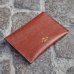Rust & Beige Umbria Card Case, Back