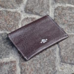 Wine & Gray Umbria Card Case, Back