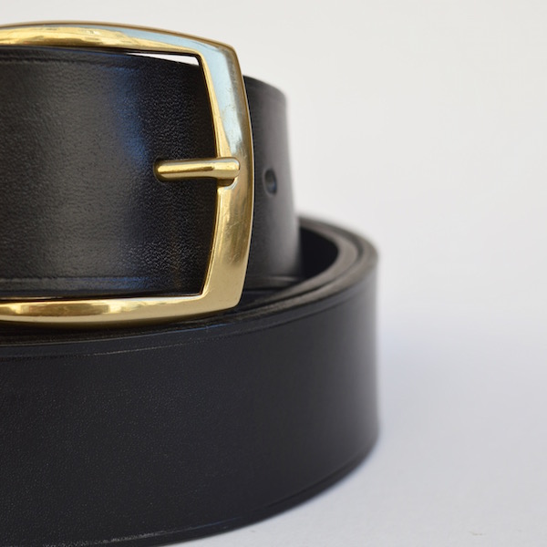 Black Casual Belt, 4cm