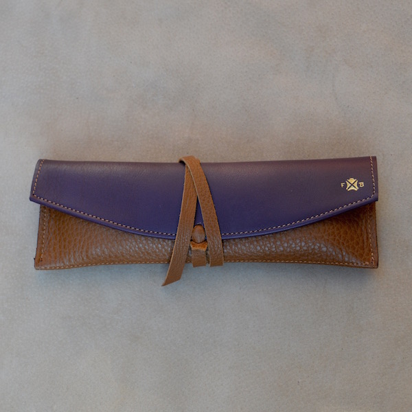 TWO TONE WRAP CASES - Purple & Tan