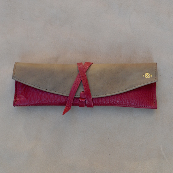 TWO TONE WRAP CASES - Sand & Burgundy