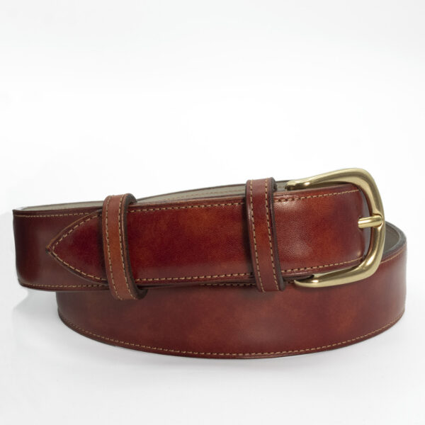 ROMA DRESS BELT, russet - 34 in
