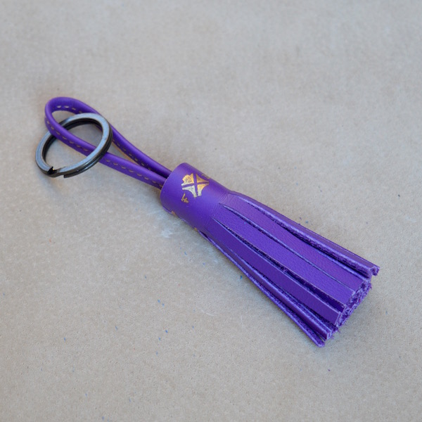 TASSEL KEY RING - Bright Violet