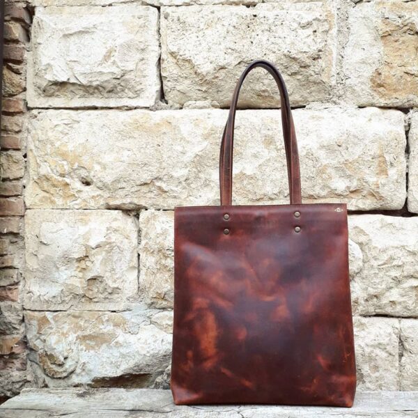 UMBRIA TOTE, chestnut