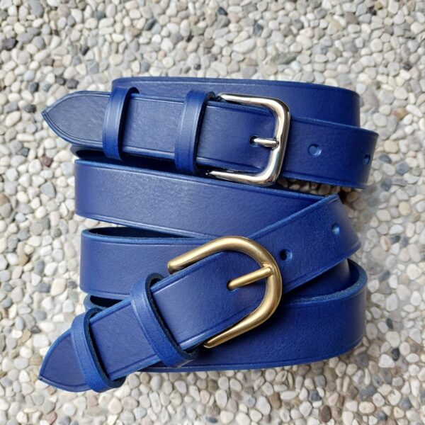 CASUAL BELT, royal blue (3 cm wide) - 34 in