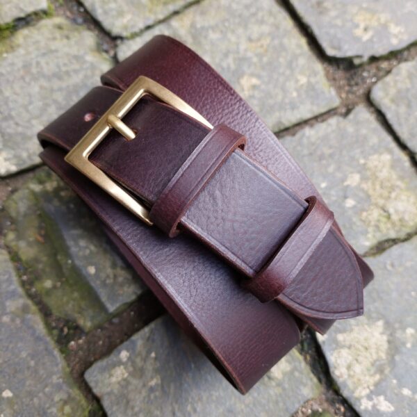 CASUAL BELT, coffee (3.5 cm wide)