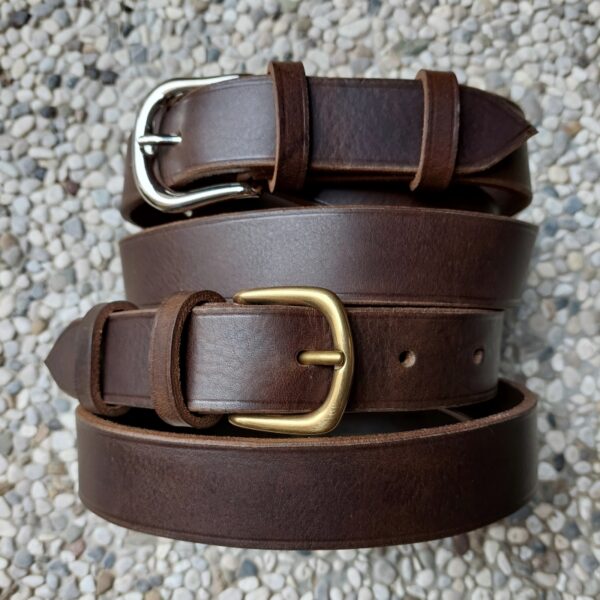 CASUAL BELT, Dark Olive (3 cm wide) - 30 in